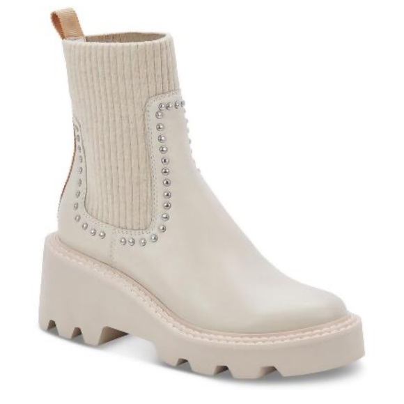 Dolce Vita Womens Hoven Leather Studded Chelsea Boots - Picture 6 of 14